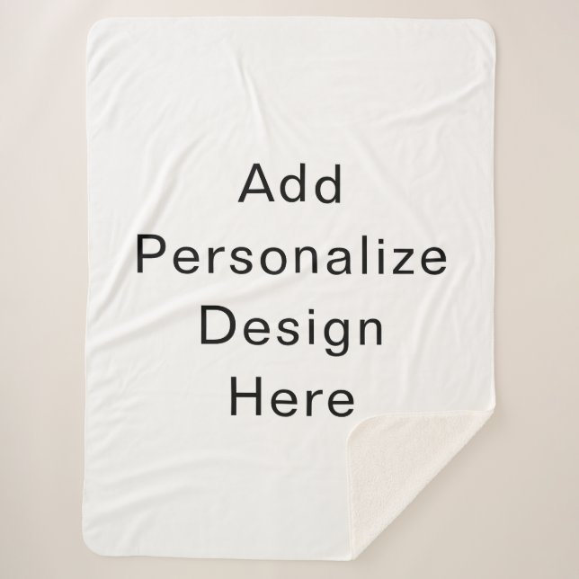 create your own personalize sherpa blanket (Front)