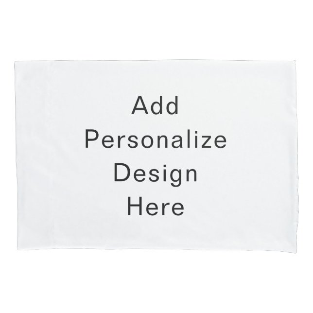 create your own personalize single standard size pillow case (Front)