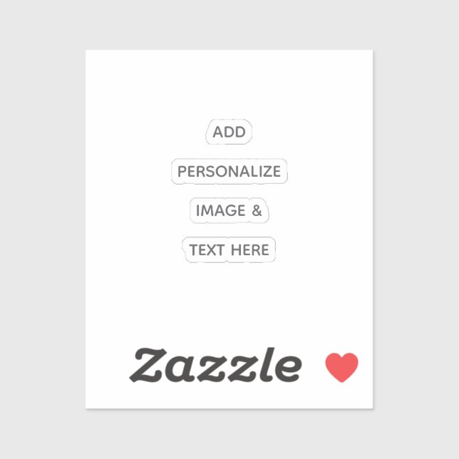Create Your Own Personalize Sticker (Sheet)