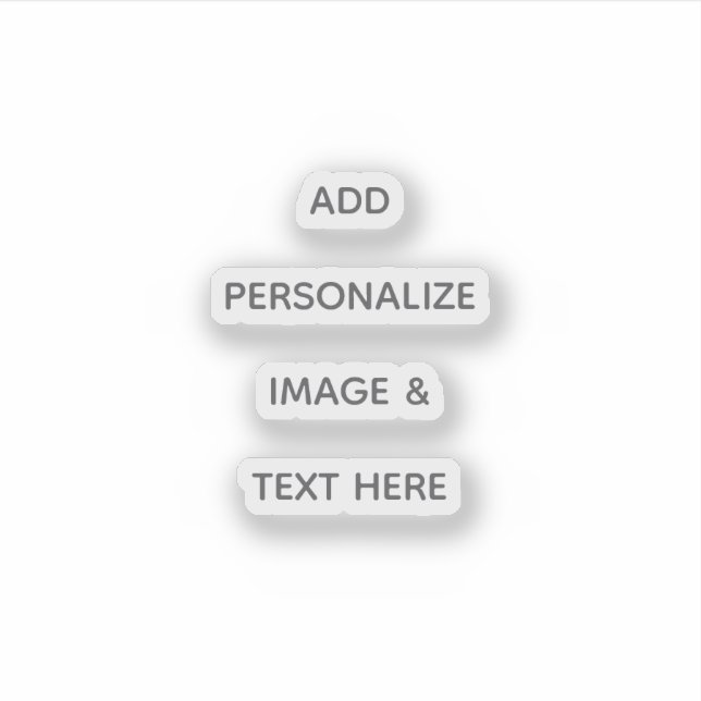 Create Your Own Personalize Sticker (Front)