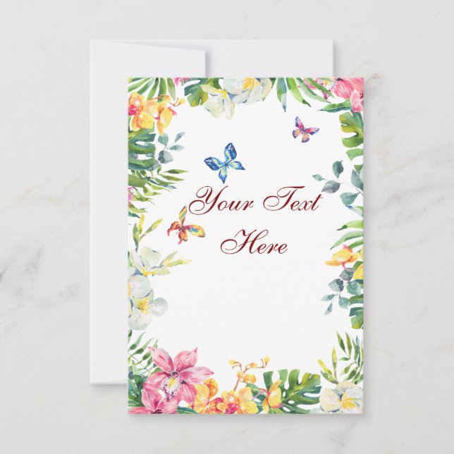 Create Your Own personalize Thank You Card (Front)
