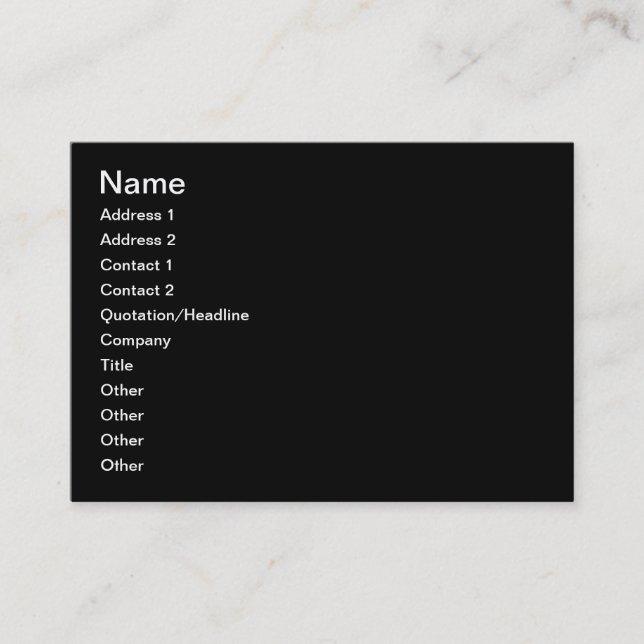 CREATE YOUR OWN - PERSONALIZE THIS BUSINESS CARD (Front)