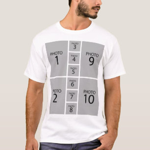 Create your own Personalized 10 PHOTO COLLAGE T-Shirt