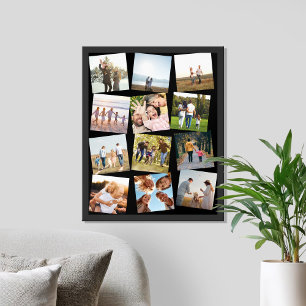Create Your Own Personalized 12 Photo Collage Poster