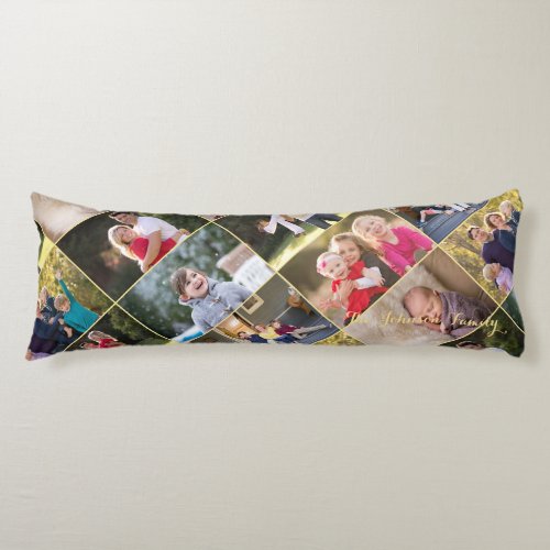 Create Your Own Personalized 14 Photo Collage Chic Body Pillow