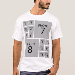 Create your own Personalized 14 PHOTO COLLAGE T-Shirt