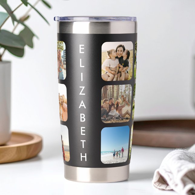 Create Your Own Personalized 15 Photo Collage Insulated Tumbler (Creator Uploaded)