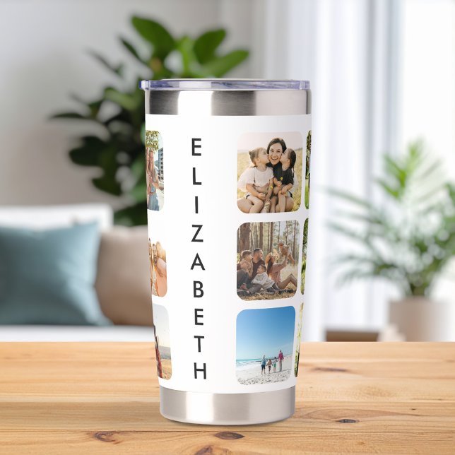Create Your Own Personalized 15 Photo Collage Insulated Tumbler (Creator Uploaded)