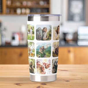 Create Your Own Personalized 15 Photo Collage Insulated Tumbler