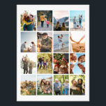 Create Your Own Personalized 16 Photo Collage<br><div class="desc">Create your own photo collage photo enlargement print featuring 16 of your favorite pictures.</div>