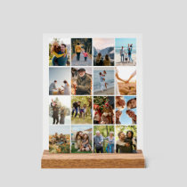 Create Your Own Personalized 16 Photo Collage Acrylic Sign