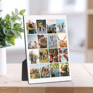 Create Your Own Personalized 16 Photo Collage Plaque