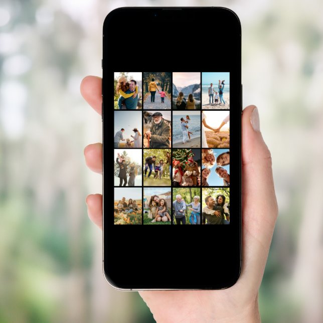 Create Your Own Personalized 16 Photo Collage Poster (Front Digital)