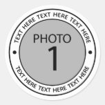 Create your own Personalized 1PHOTO Classic Round Sticker