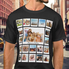 Create Your Own Personalized 20 Photo Collage T-Shirt