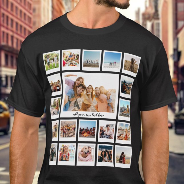 Create Your Own Personalized 20 Photo Collage T-Shirt (Creator Uploaded)