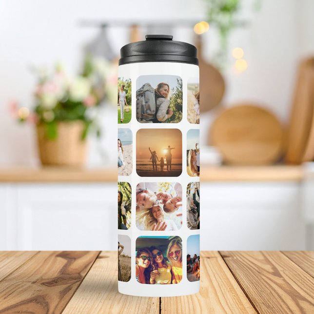 Create Your Own Personalized 20 Photo Collage Thermal Tumbler (Creator Uploaded)