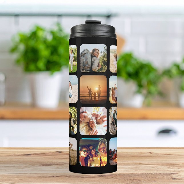 Create Your Own Personalized 20 Photo Collage Thermal Tumbler (Creator Uploaded)