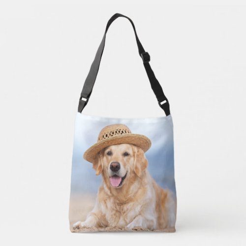 Create Your Own Personalized 2 Pet Photo Dog Crossbody Bag