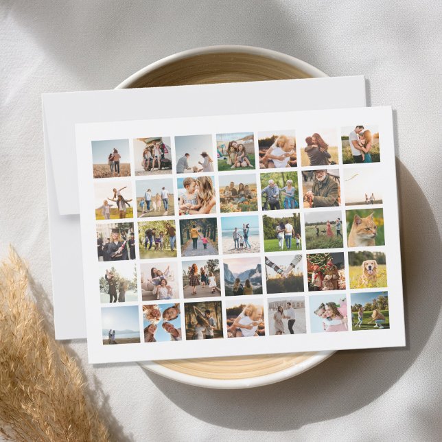 Create Your Own Personalized 35 Photo Collage Postcard (Creator Uploaded)