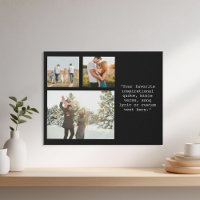 Create Your Own Personalized 3 Photo and Quote
