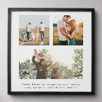 Create Your Own Personalized 3 Photo and Quote