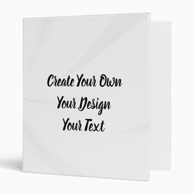 Create Your Own Personalized 3 Ring Binder (Front/Inside)