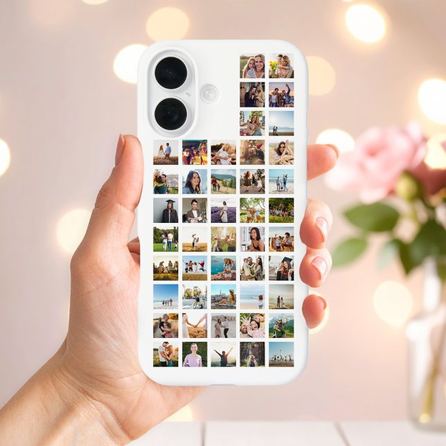 Create Your Own Personalized 46 Photo Collage Case-Mate iPhone Case (Creator Uploaded)
