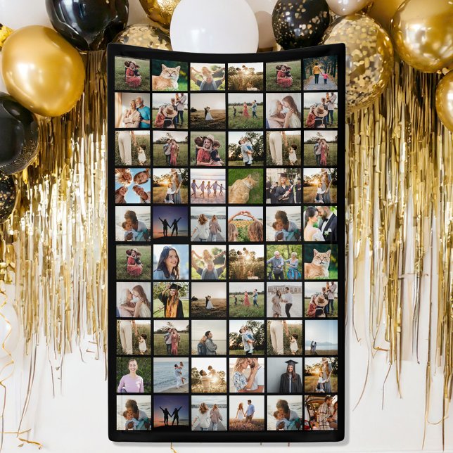 Create Your Own Personalized 60 Photo Collage Banner (Creator Uploaded)