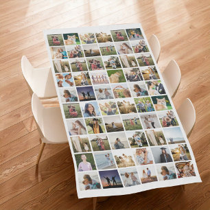 Create Your Own Personalized 60 Photo Collage Tablecloth