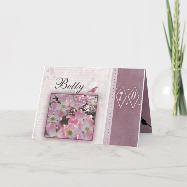 Create your own personalized 70th birthday card (Front)
