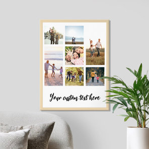 Create Your Own Personalized 7 Photo Collage Poster