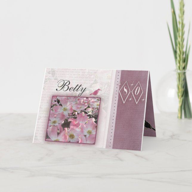 Create your own personalized 80th birthday card (Front)