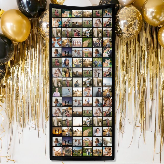 Create Your Own Personalized 90 Photo Collage Banner (Creator Uploaded)