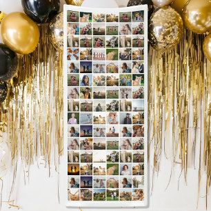 Create Your Own Personalized 90 Photo Collage Banner
