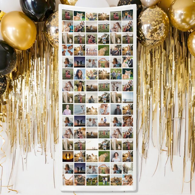 Create Your Own Personalized 90 Photo Collage Banner (Creator Uploaded)