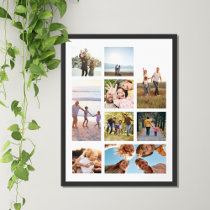 Create Your Own Personalized 9 Photo Collage Poster