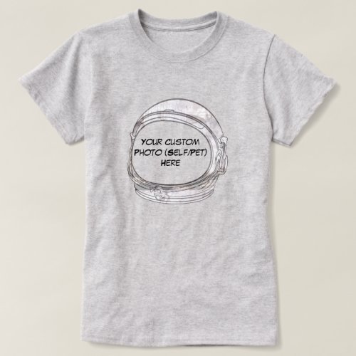 Create Your Own Personalized Astronaut Helmet  T_Shirt