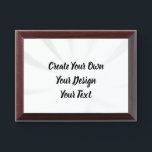 Create Your Own Personalized Award Plaque<br><div class="desc">Personalize this product by adding your own text or redesign entirely from scratch by replacing our image with your own!

Visit Custom Cook on Zazzle to view our entire collection of custom gifts,  event supplies,  kitchen accessories and more.</div>