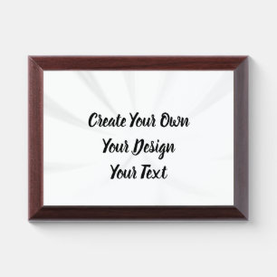 Create Your Own Personalized Award Plaque