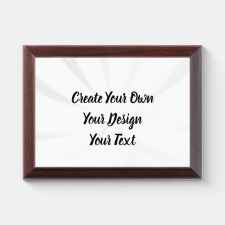 Create Your Own Personalized Award Plaque