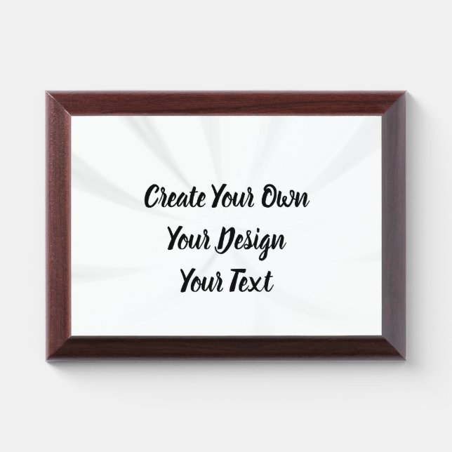 Create Your Own Personalized Award Plaque (Horizontal)