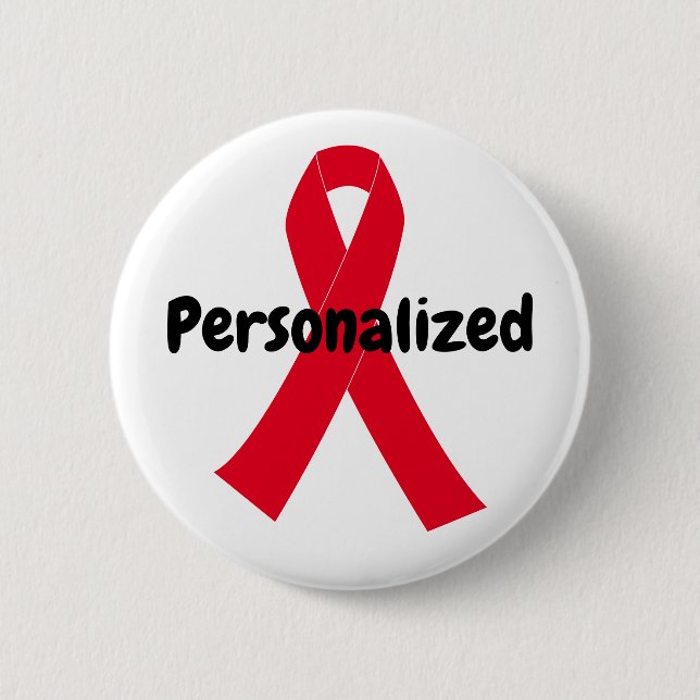 Create Your Own Personalized Awareness Ribbon Button (Front)