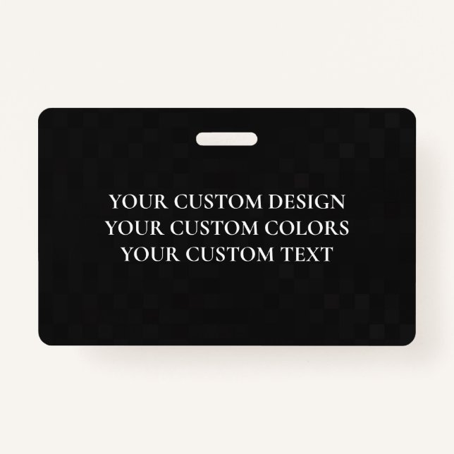 Create Your Own Personalized Badge (Front)