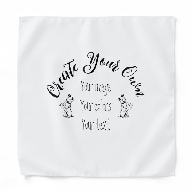 Create Your Own Personalized Bandana (Front)