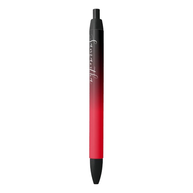 Create Your Own Personalized Black Ombre Pen (Front Vertical)