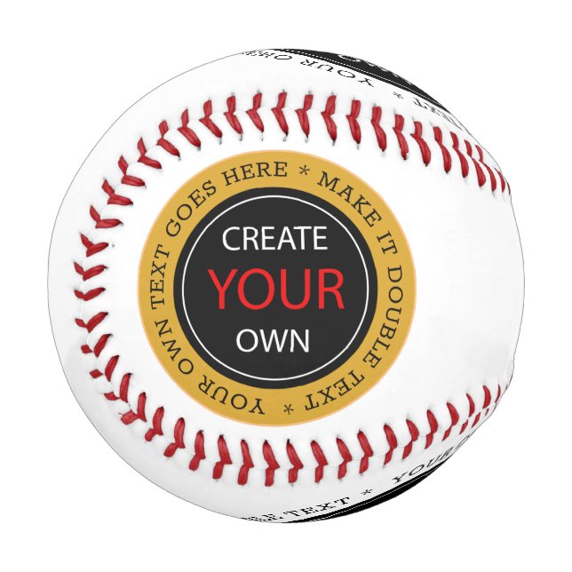 Create Your Own - Personalized, branded / Custom Baseball (Front Left)
