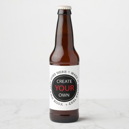 Create Your Own _ Personalized branded  Custom Beer Bottle Label