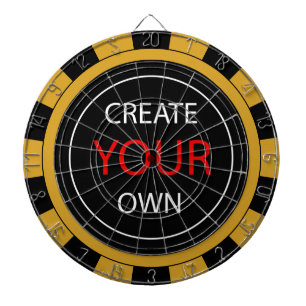 Create Your Own - Personalized, branded / Custom D Dart Board