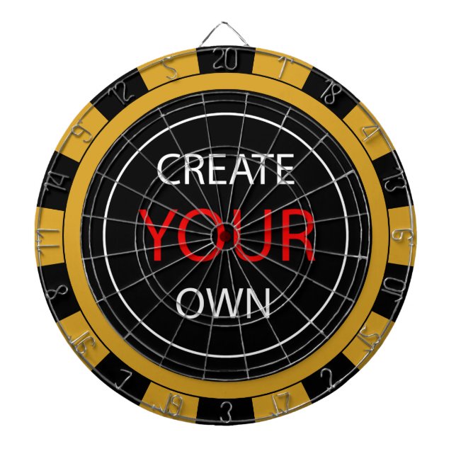 Create Your Own - Personalized, branded / Custom D Dart Board (Front)